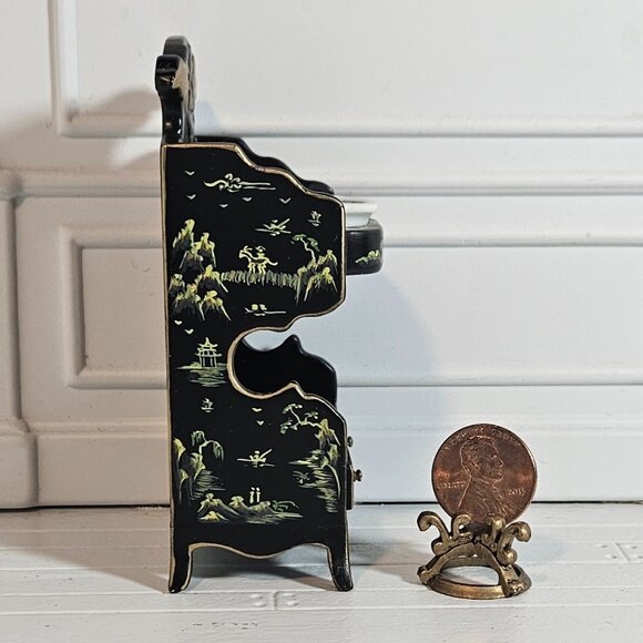 Vintage Hansson Dollhouse Miniature Wash Basin - Picture 4 of 9